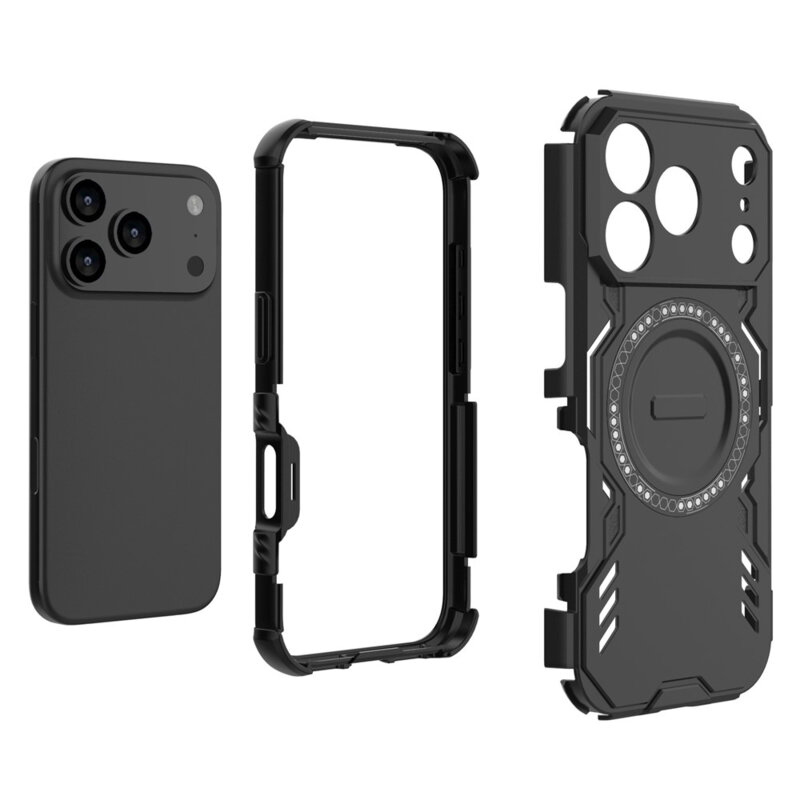 Husa iPhone 17 Pro Max Techsuit ArmorMag Case, negru