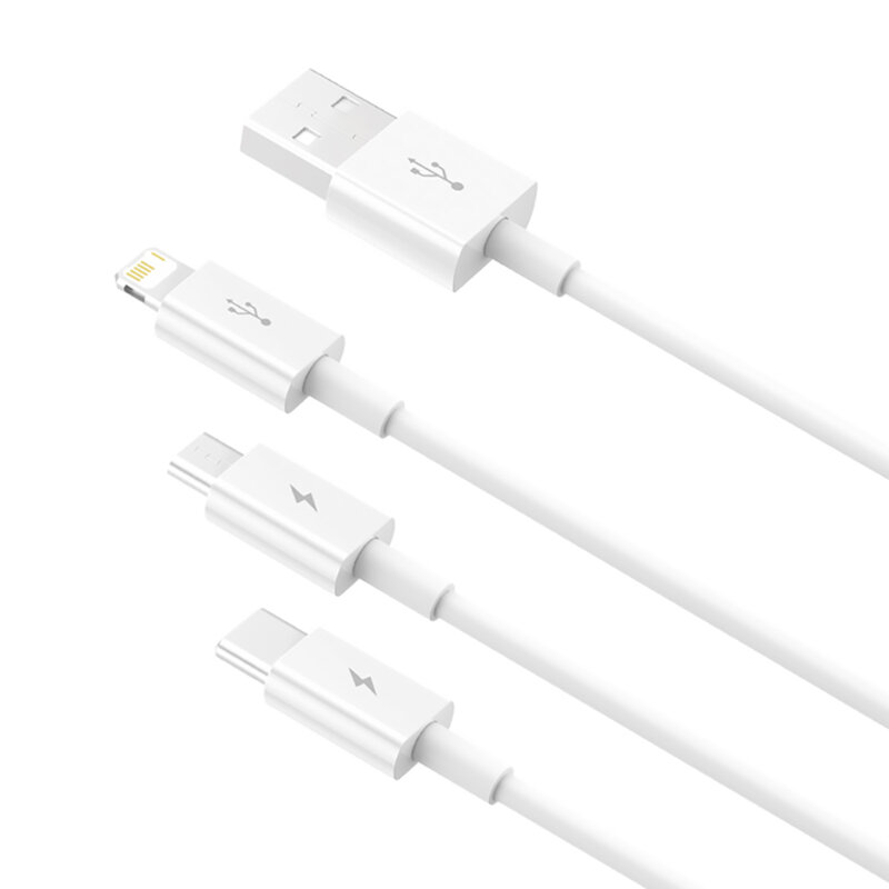 Cablu tip C, iPhone, Micro-USB, 20W Baseus, 1.2m, CAMLTYS-02