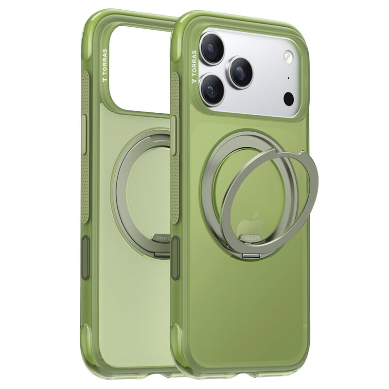 Husa iPhone 17 Pro Max Torras Ostand O3 Air Series, verde