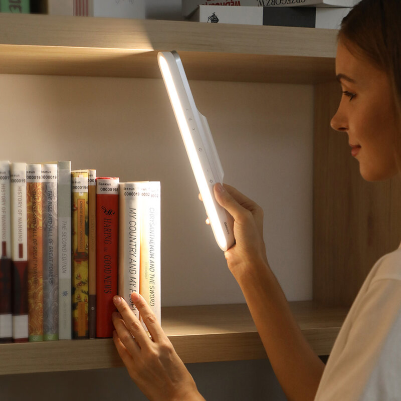 Lampa birou LED pentru citit cu suport magnetic Baseus DGXC-02, alb