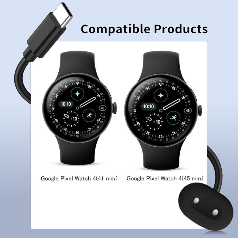 Cablu incarcator wireless Google Pixel Watch 5 45mm Techsuit, THPX, alb