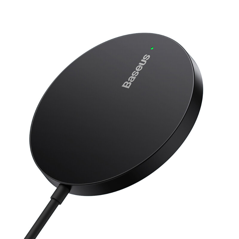 Incarcator wireless magnetic 15W Baseus Mini 3, negru