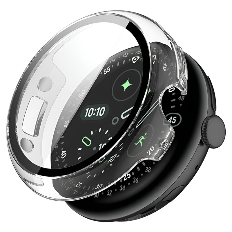 [Pachet 360°] Husa + folie Google Pixel Watch 5 41mm Techsuit Defense, transparenta