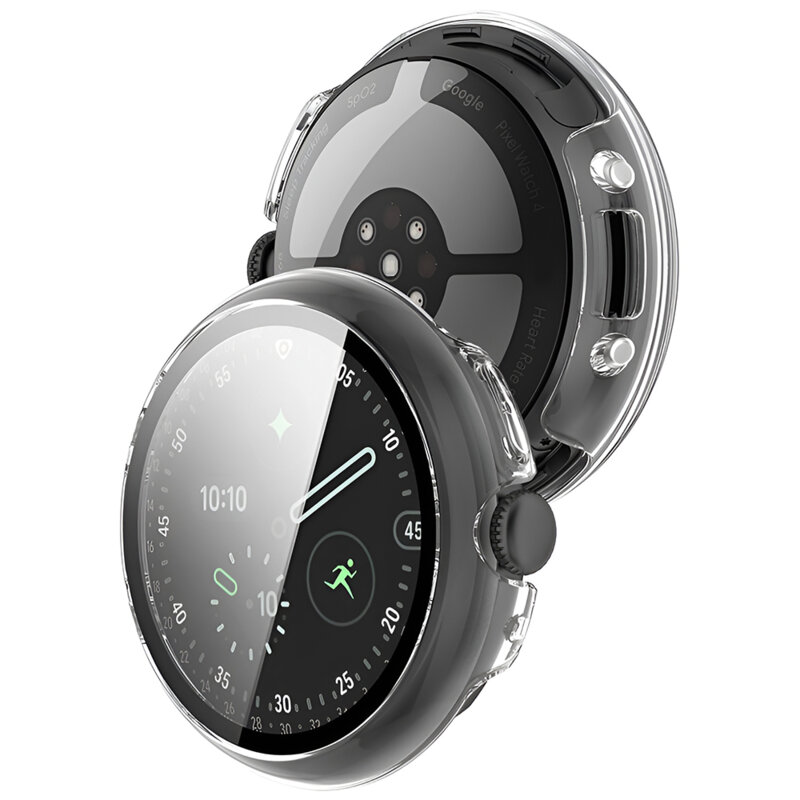 [Pachet 360°] Husa + folie Google Pixel Watch 5 45mm Techsuit Defense, transparenta