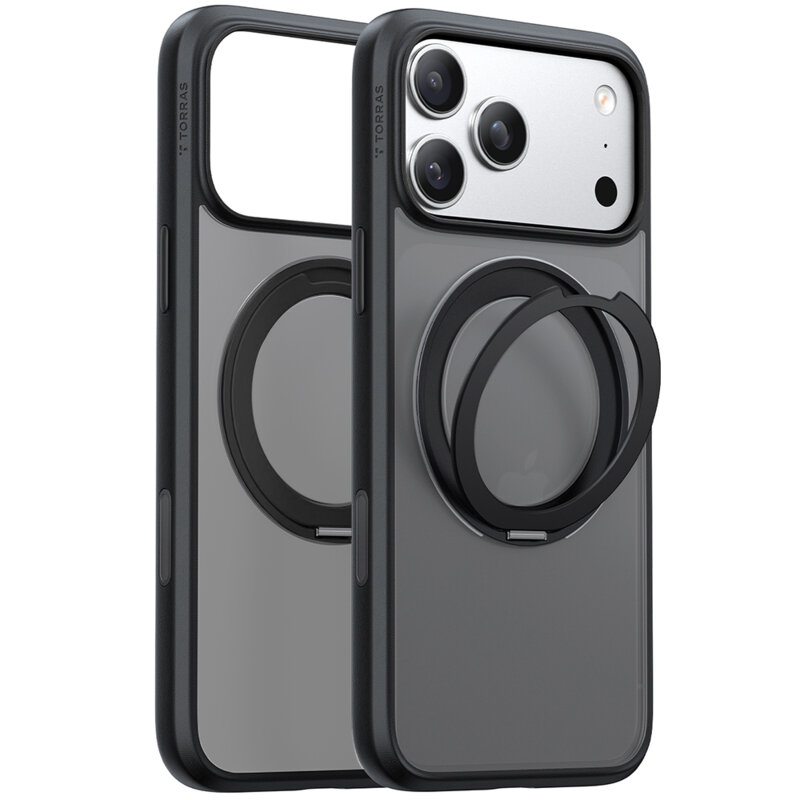 Husa iPhone 17 Pro Torras Ostand Pro MagSafe  Series, negru