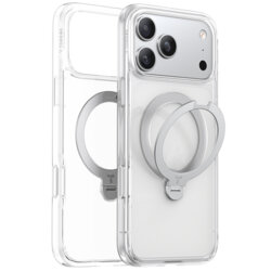 Husa iPhone 17 Pro Torras Ostand Spin MagSafe Series, transparenta