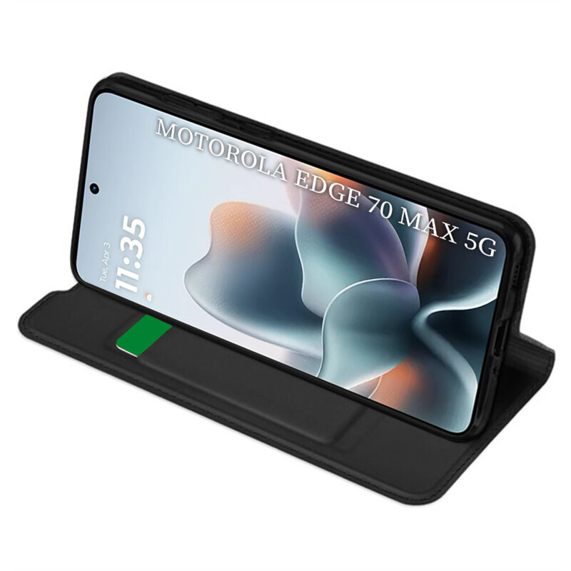 Husa Motorola Edge 70 Max Techsuit Magskin Book, negru