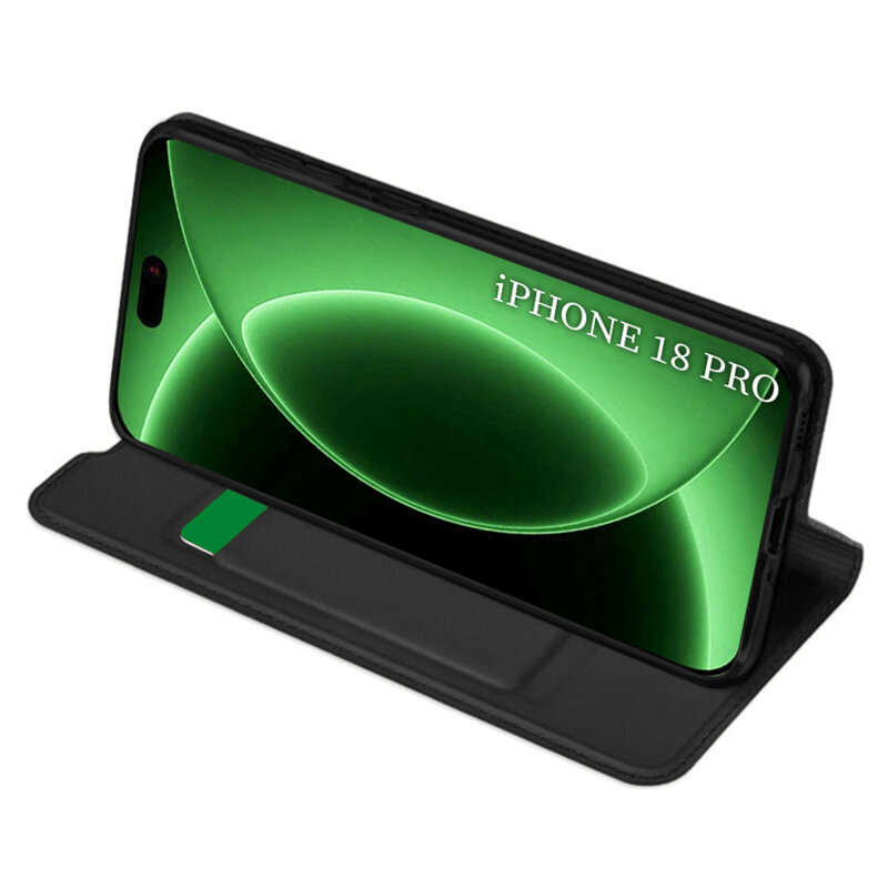 Husa iPhone 18 Pro Techsuit Magskin Book, negru