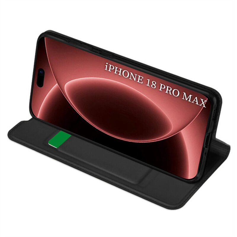Husa iPhone 18 Pro Max Techsuit Magskin Book, negru