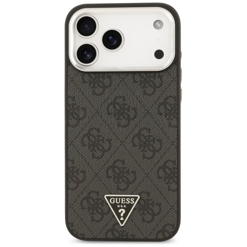 Husa originala Guess iPhone 18 Pro Max Hardcase 4G Triangle Logo MagSafe, negru, GUHMP18XP4TSRCMK