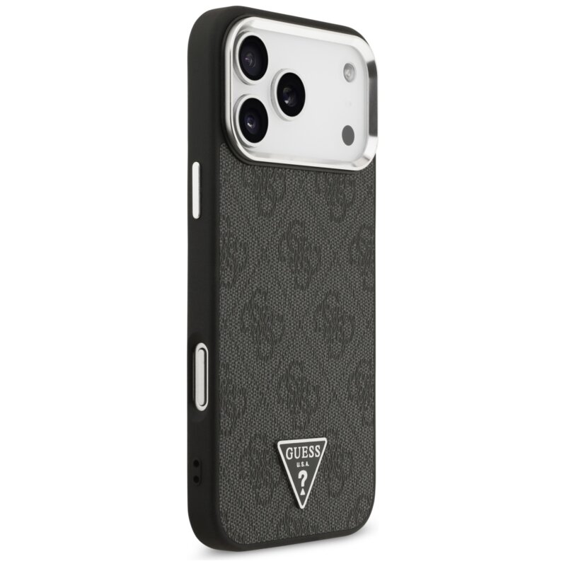 Husa originala Guess iPhone 18 Pro Max Hardcase 4G Triangle Logo MagSafe, negru, GUHMP18XP4TSRCMK