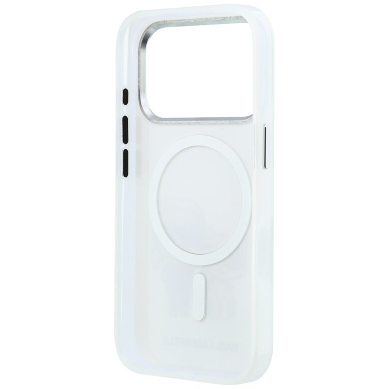 Husa iPhone 18 Pro Max Karl Lagerfeld IML KC Bodies Sketch Print MagSafe, bej