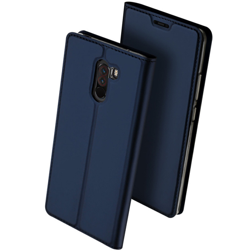 Husa Xiaomi Pocophone F1 Dux Ducis Flip Stand Book - Albastru