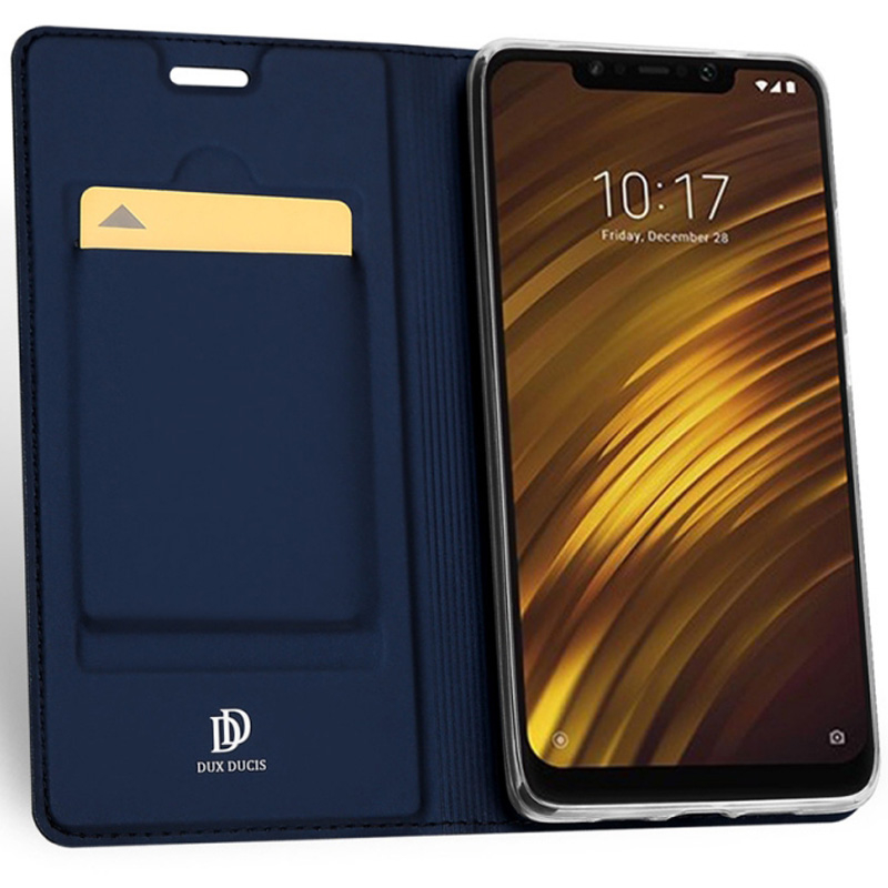 Husa Xiaomi Pocophone F1 Dux Ducis Flip Stand Book - Albastru