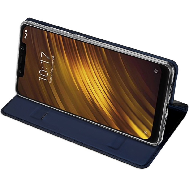 Husa Xiaomi Pocophone F1 Dux Ducis Flip Stand Book - Albastru