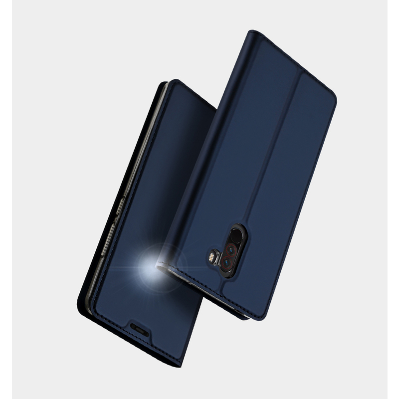 Husa Xiaomi Pocophone F1 Dux Ducis Flip Stand Book - Albastru