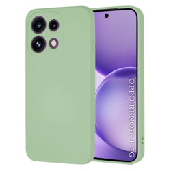 Husa silicon Oppo Reno16 F Techsuit SoftFlex, verde deschis