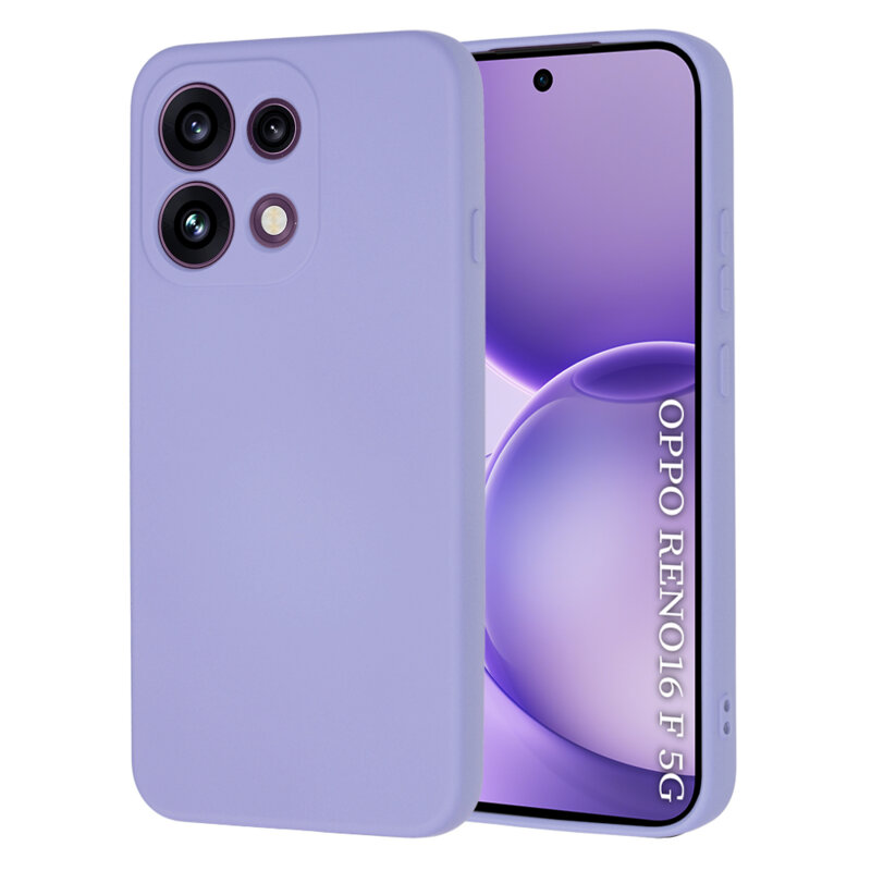 Husa silicon Oppo Reno16 F Techsuit SoftFlex, violet