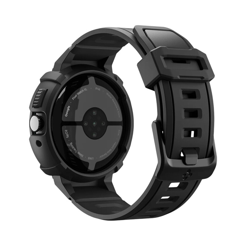[Pachet husa + curea] Google Pixel Watch 4 41mm Spigen Rugged Armor Pro, negru