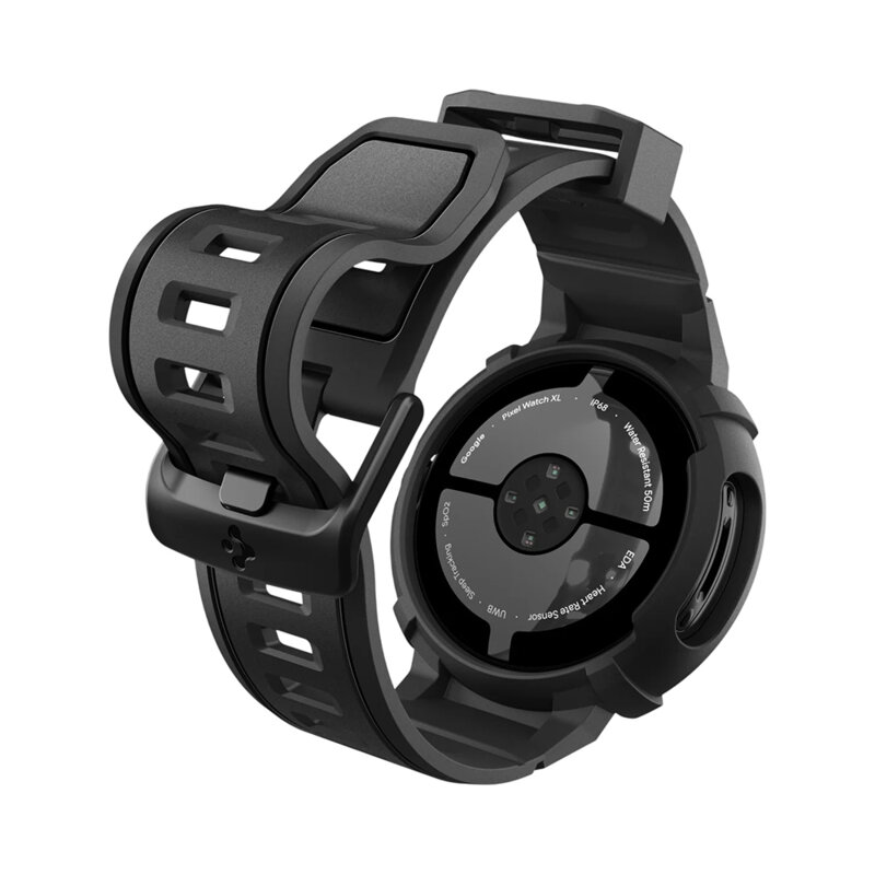 [Pachet husa + curea] Google Pixel Watch 4 41mm Spigen Rugged Armor Pro, negru