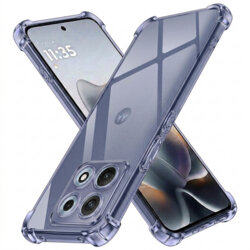 Husa Motorola Edge 70 Max Techsuit Shockproof Clear Silicone, fumuriu