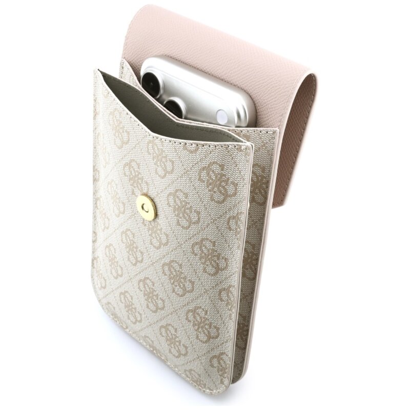 Geanta Guess dama pentru telefon, roz, GUWBPG4L4CNP