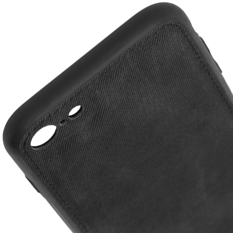 Husa iPhone 7 Denim Cover - Negru