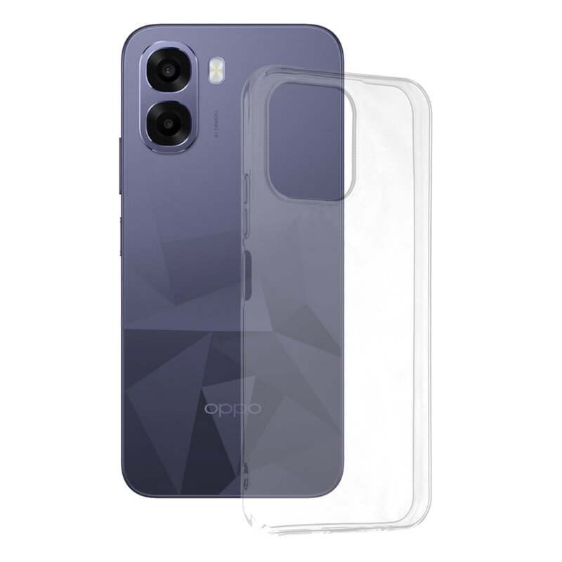 Husa Oppo A6k 4G Techsuit Clear Silicone, transparenta