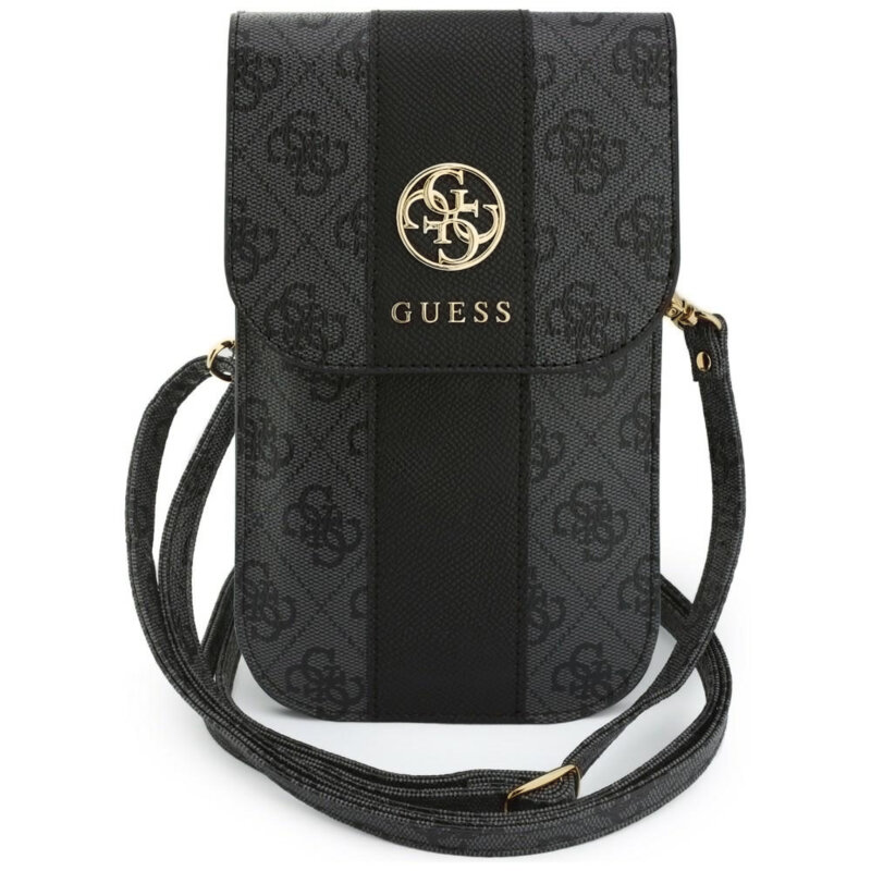 Mini geanta Guess dama pentru telefon, negru, GUWB6PG4S4RK
