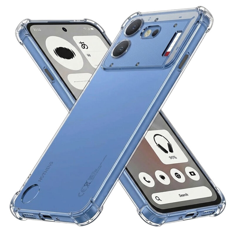 Husa Nothing Phone (4b) Techsuit Shockproof Clear Silicone, transparenta