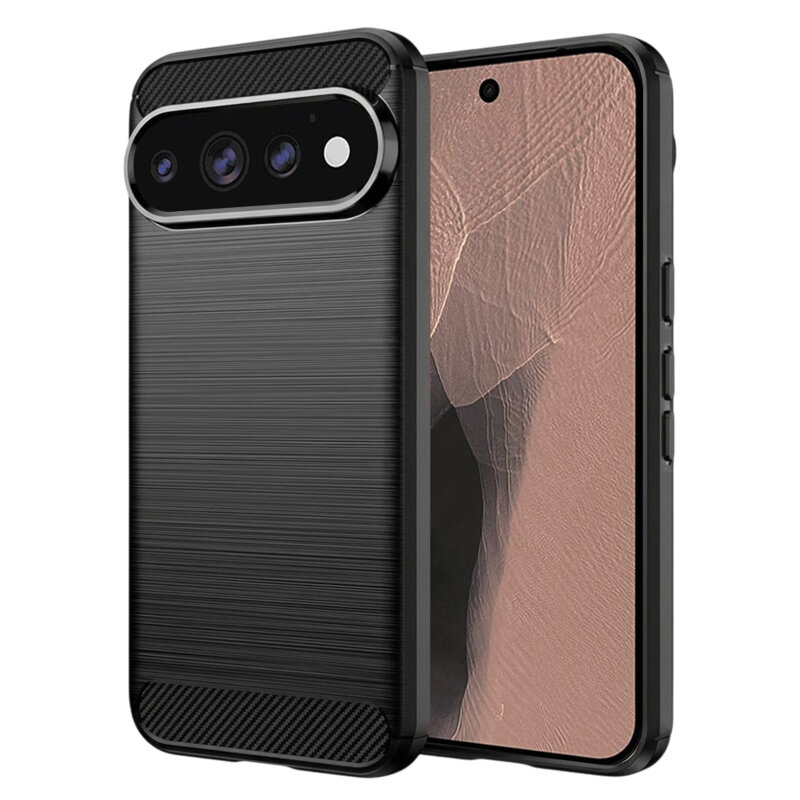 Husa Google Pixel 11 Pro XL Techsuit Carbon Silicone, negru