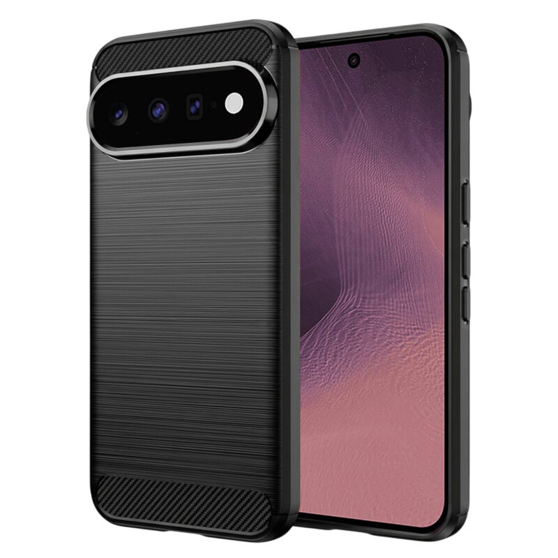 Husa Google Pixel 11 Techsuit Carbon Silicone, negru
