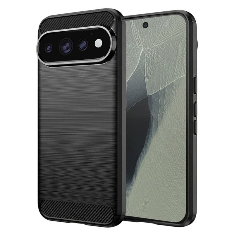 Husa Google Pixel 11 Pro Techsuit Carbon Silicone, negru