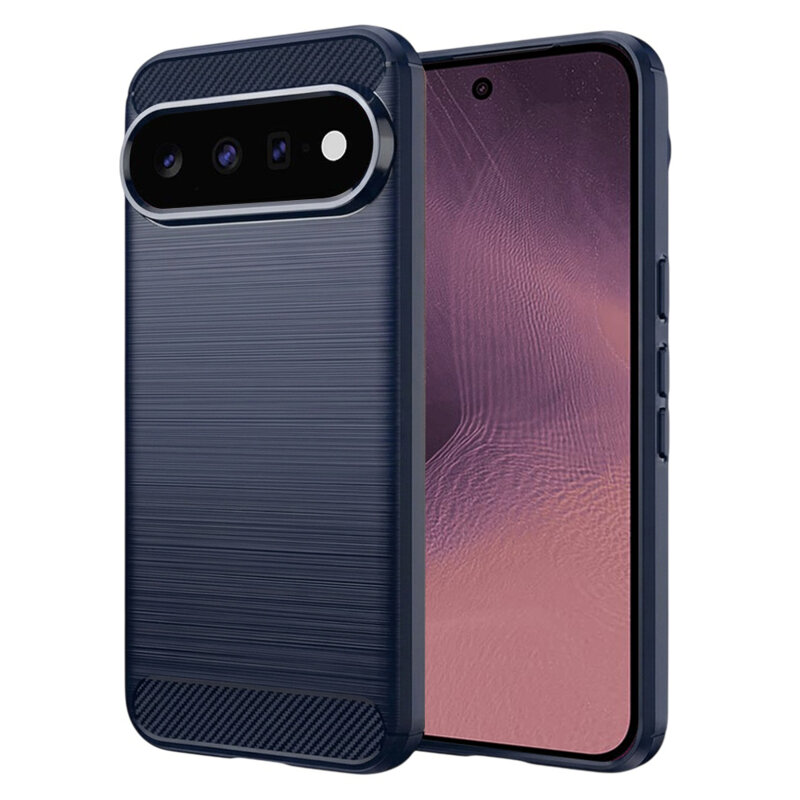 Husa Google Pixel 11 Techsuit Carbon Silicone, albastru