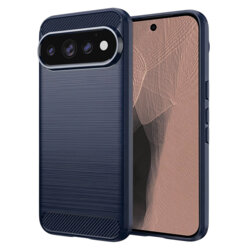 Husa Google Pixel 11 Pro XL Techsuit Carbon Silicone, albastru