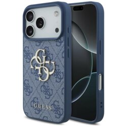 Husa originala Guess iPhone 18 Pro Hardcase 4G Big Logo, albastru, GUHCP18L4GMGBL