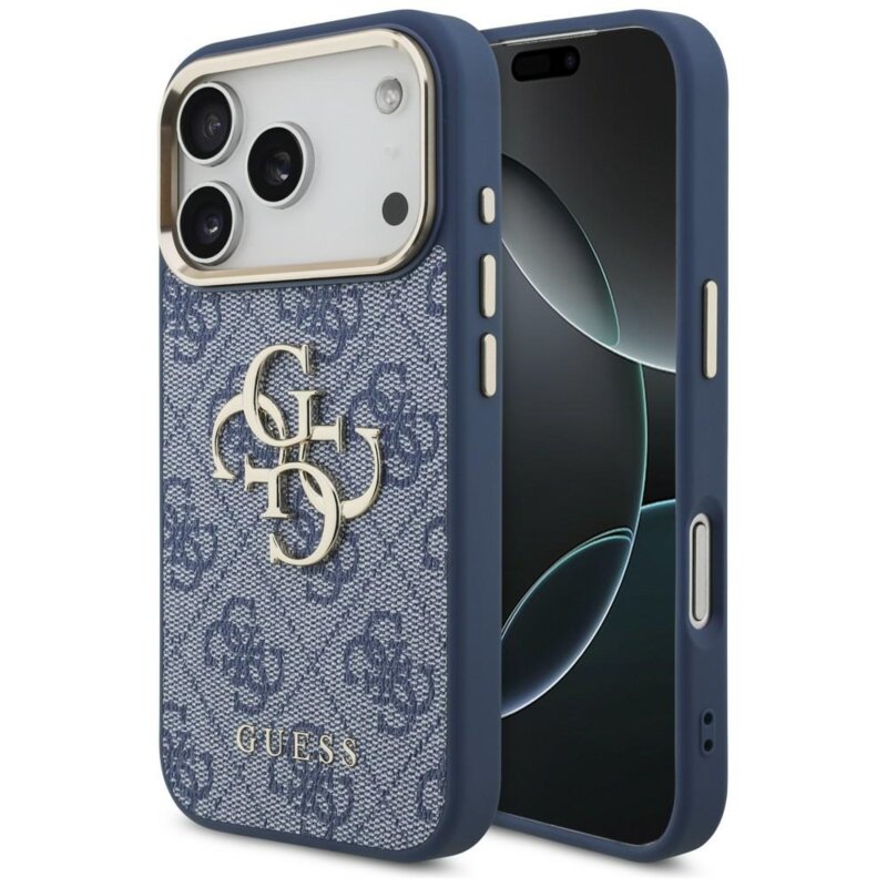 Husa originala Guess iPhone 18 Pro Max Hardcase 4G Big Classic Logo, albastru, GUHCP18X4GMGCBL