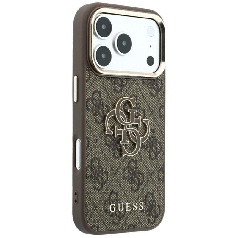 Husa originala Guess iPhone 18 Pro Max Hardcase 4G Big Resin Logo, maro, GUHCP18X6P4SRMLW