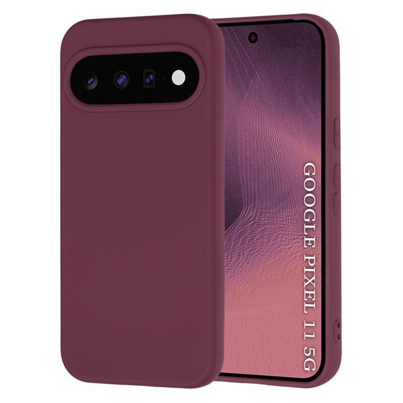 Husa silicon Google Pixel 11 Techsuit SoftFlex, bordo