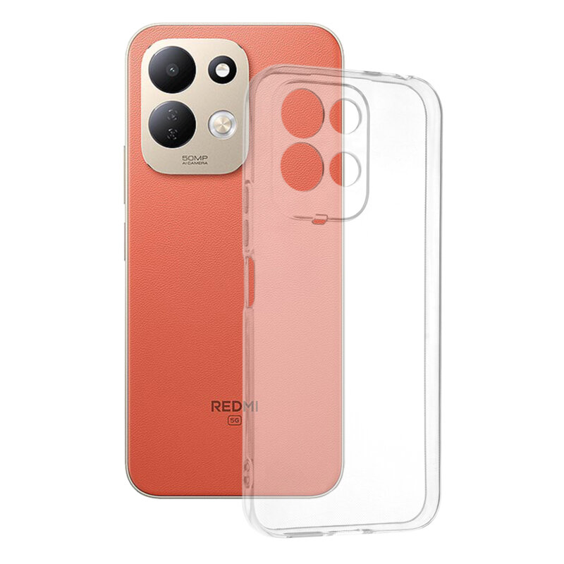 Husa Xiaomi Redmi 17 5G Techsuit Clear Silicone, transparenta