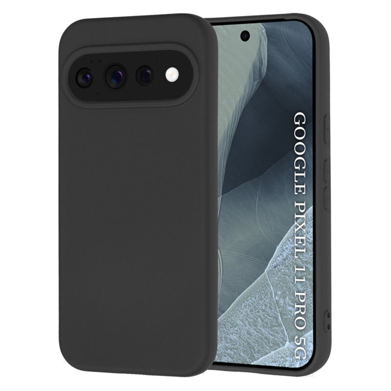 Husa silicon Google Pixel 11 Pro Techsuit SoftFlex, negru