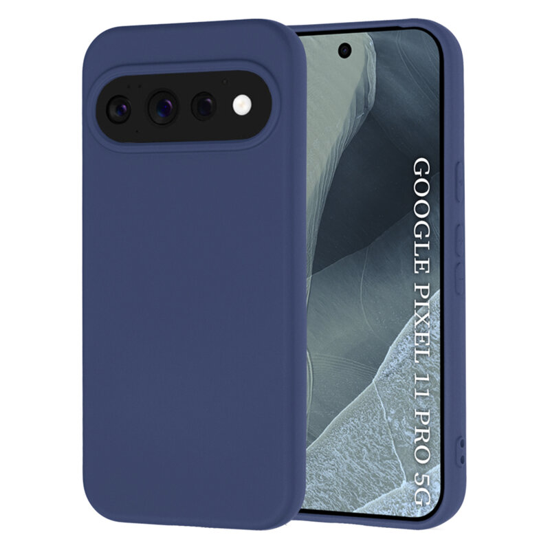 Husa silicon Google Pixel 11 Pro Techsuit SoftFlex, bleumarin