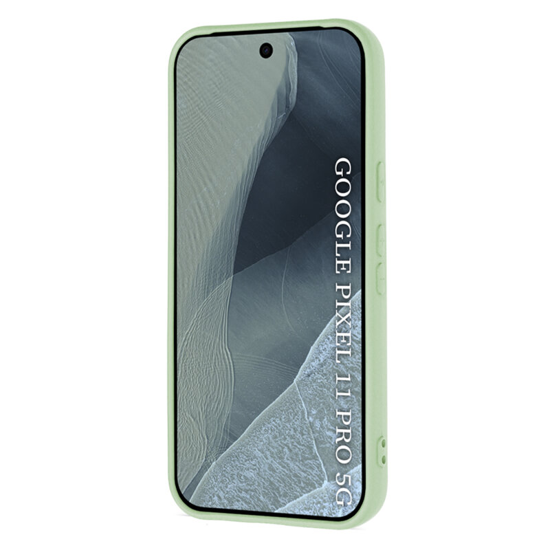 Husa silicon Google Pixel 11 Pro Techsuit SoftFlex, verde deschis