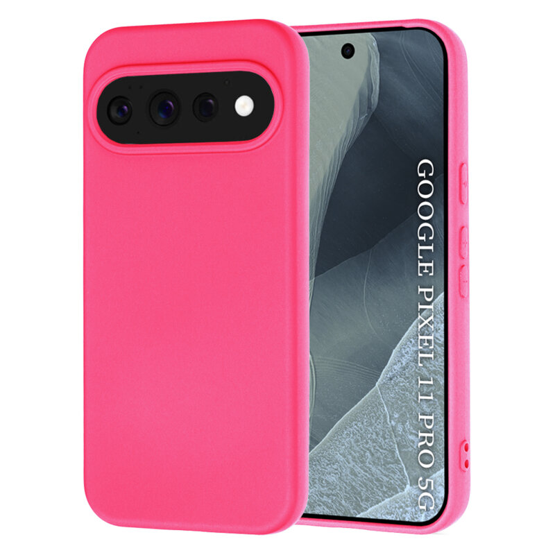 Husa silicon Google Pixel 11 Pro Techsuit SoftFlex, fucsia