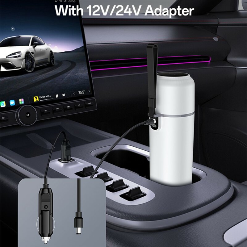 Fierbator auto electric 500ml cu display, Yesido VC20