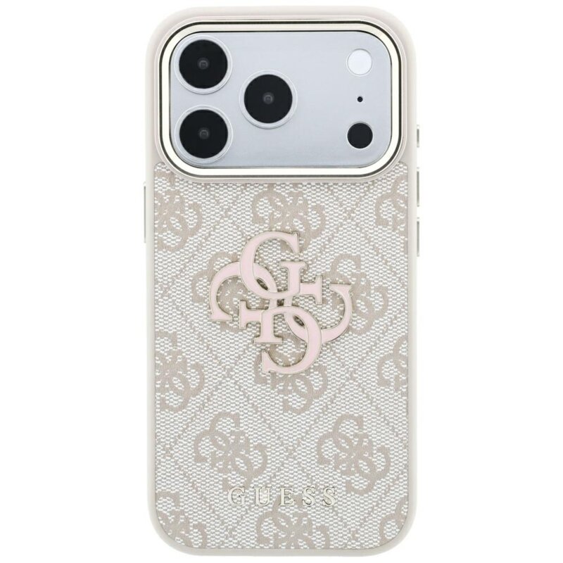 Husa originala Guess iPhone 18 Pro Max Hardcase 4G Big Resin Logo, roz, GUHCP18X6P4SRMLP