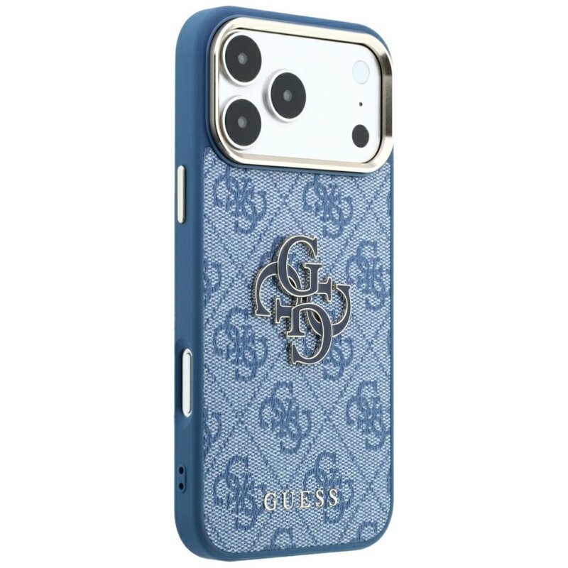 Husa originala Guess iPhone 17 Pro Max Hardcase 4G Big Resin Logo, albastru, GUHCP18X6P4SRMLB