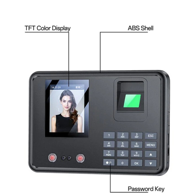 Aparat de pontaj cu recunoastere faciala, amprenta digitala Yesido KM30