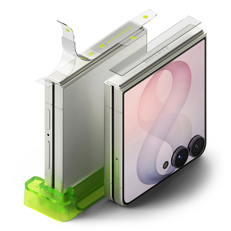 [Pachet 2x] Folie Samsung Galaxy Z Flip8 Ringke Hinge Dual Easy Film, transparenta