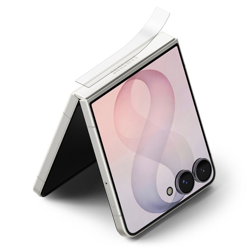 [Pachet 2x] Folie Samsung Galaxy Z Flip8 Ringke Hinge Dual Easy Film, transparenta